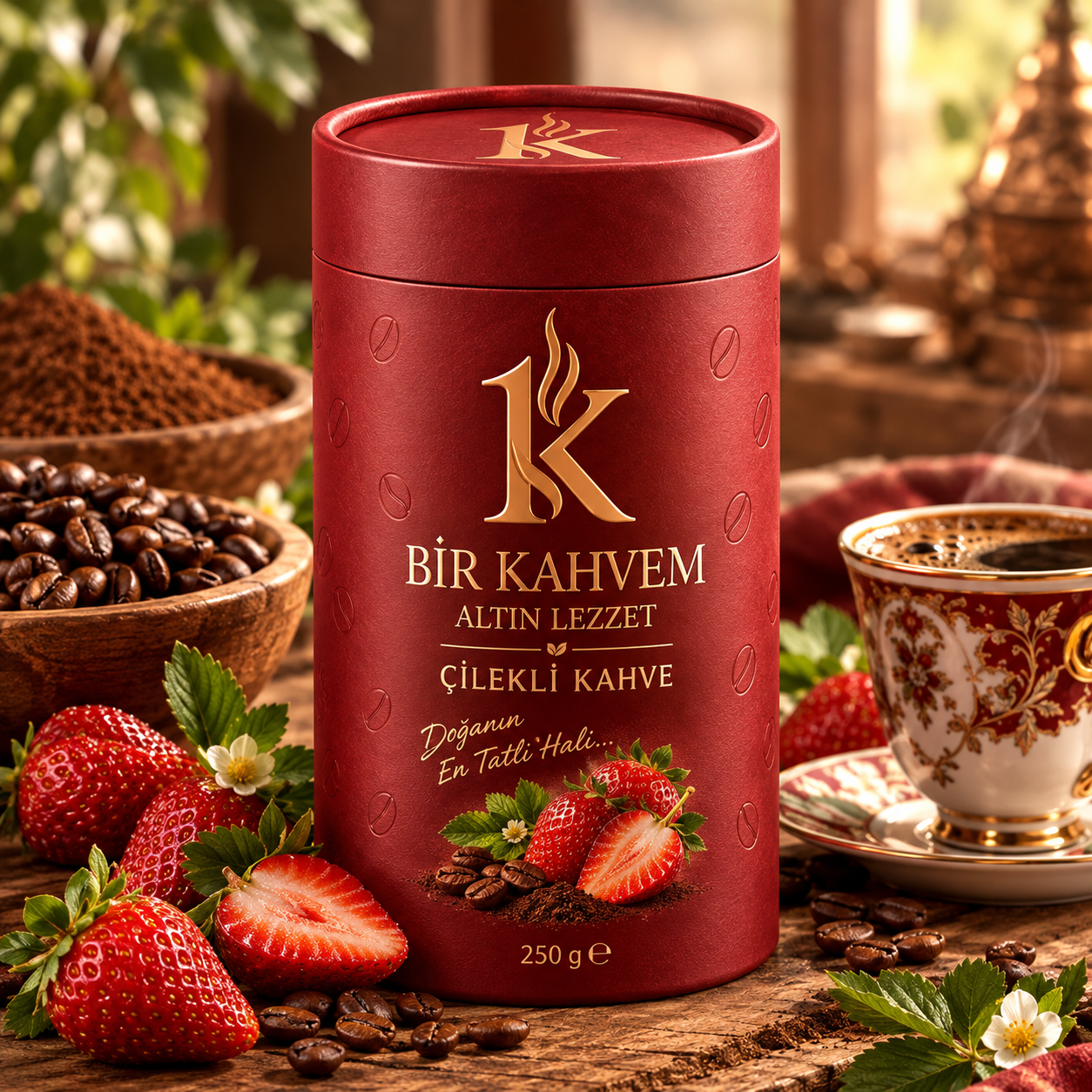 Çilekli Kahve